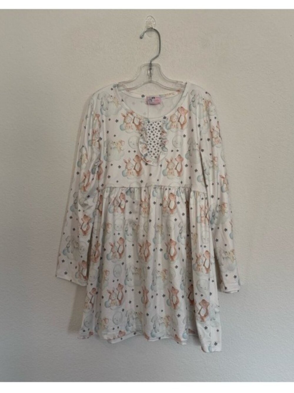 Pete + Lucy Kids Girls Baby Bunny Bear Elephant Dress Size 10/12 NWT